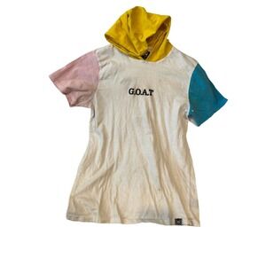 WXYZ Short Sleeve Light G.O.A.T Pullover Hoodie Mens L